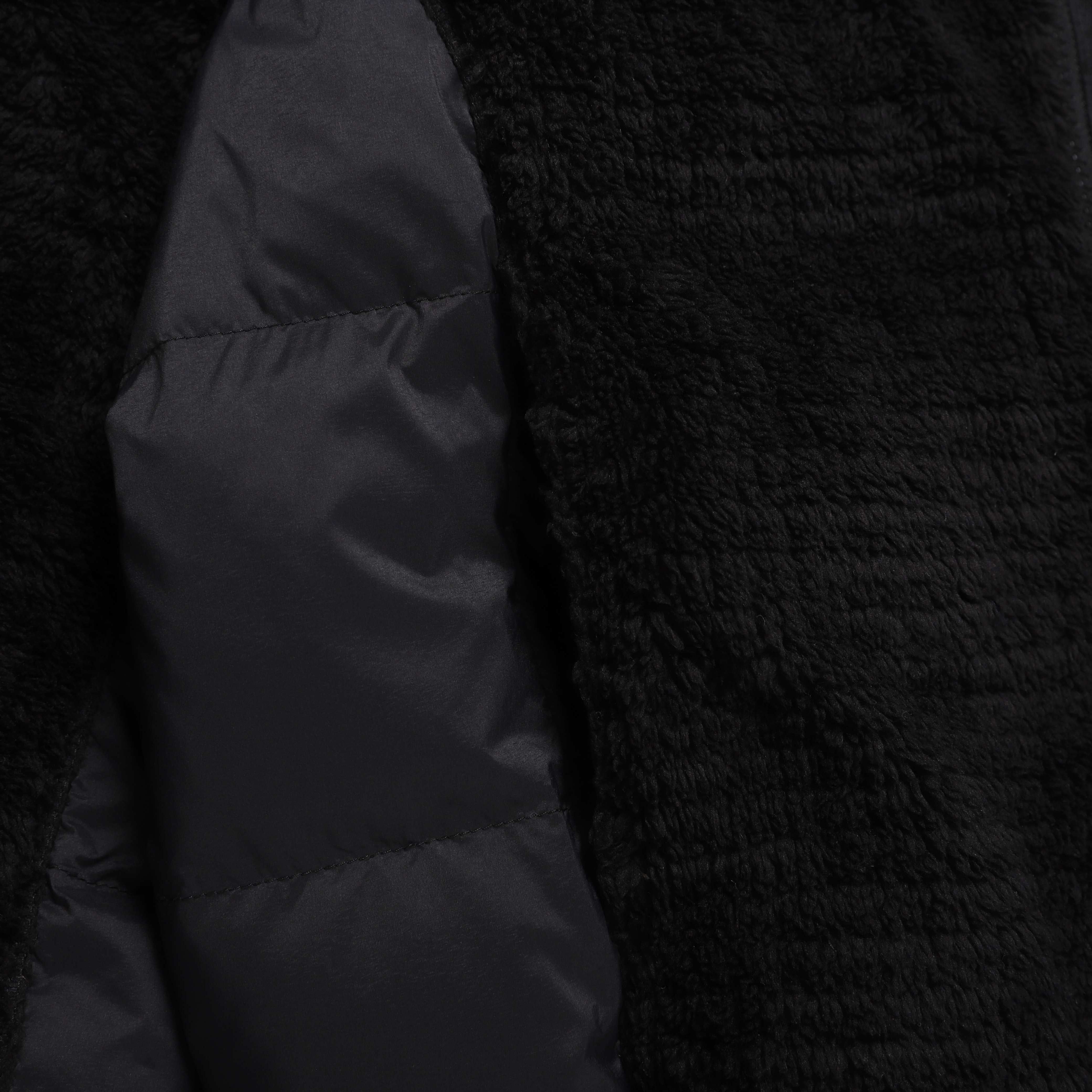 WOMEN ECO FUR HYBRID JUMPER BLACK