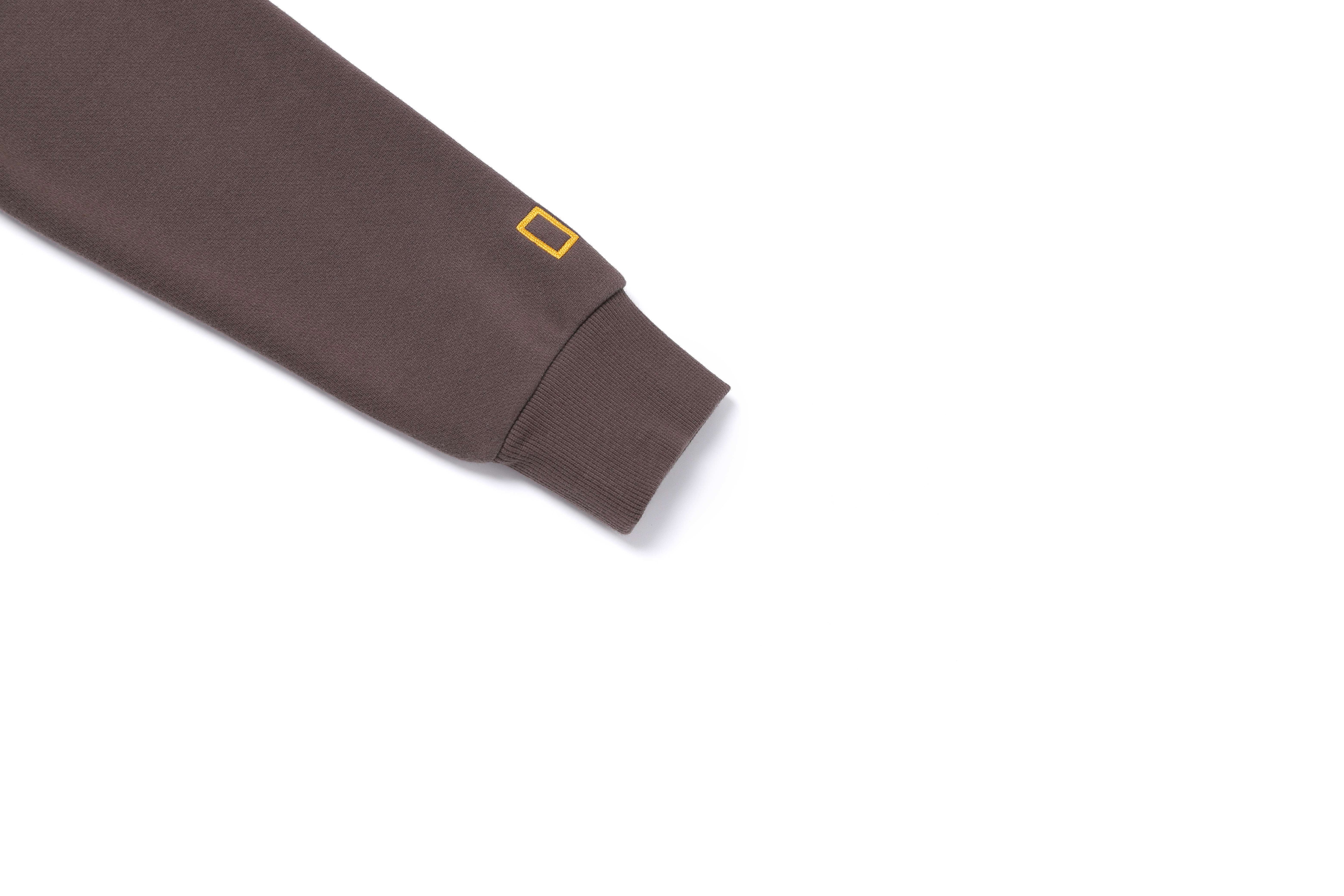 WOMEN ANIMAL GRAPHIC SWEATSHIRT BROWN