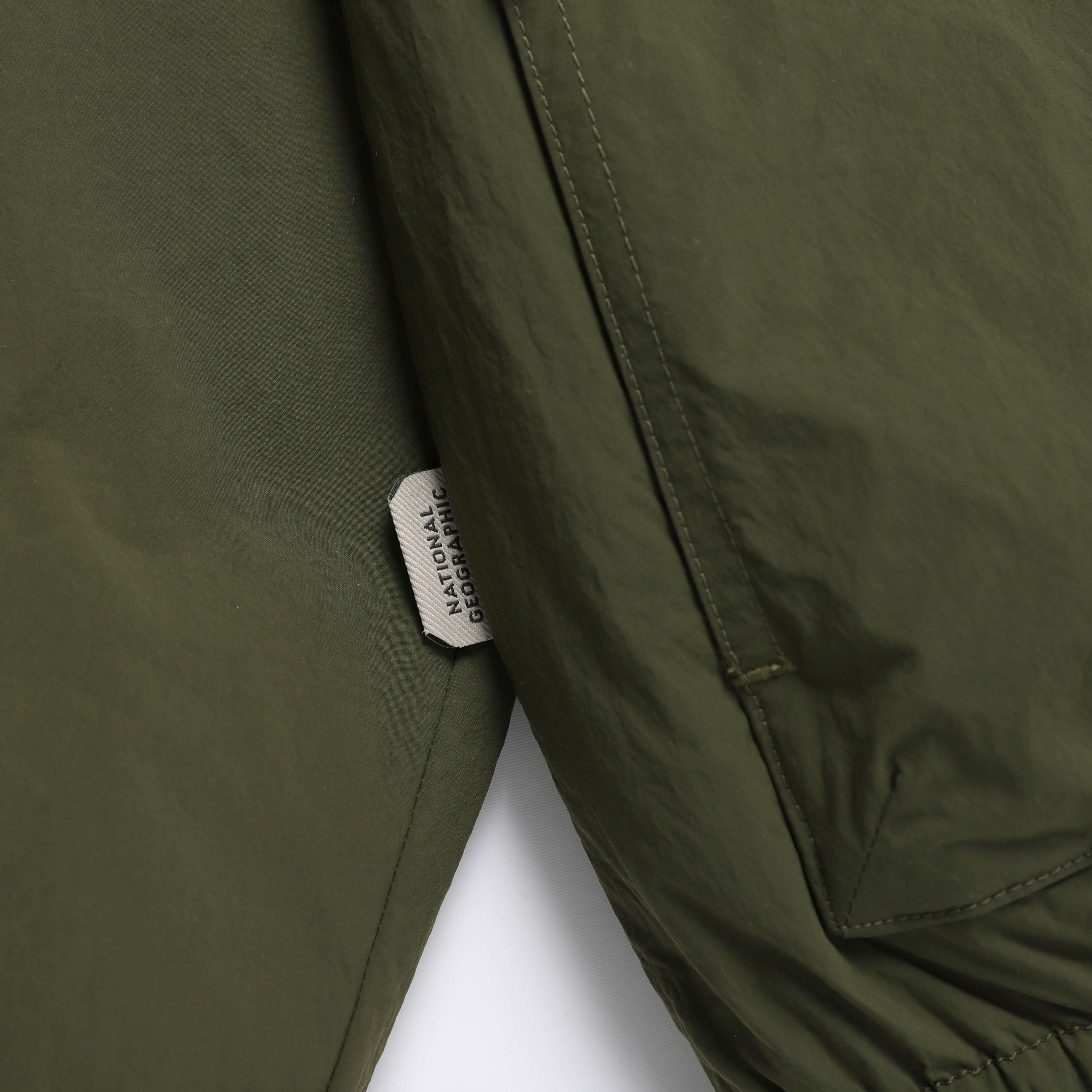 NRN WASHED PADDED BLOUSON JUMPER OLIVE KHAKI