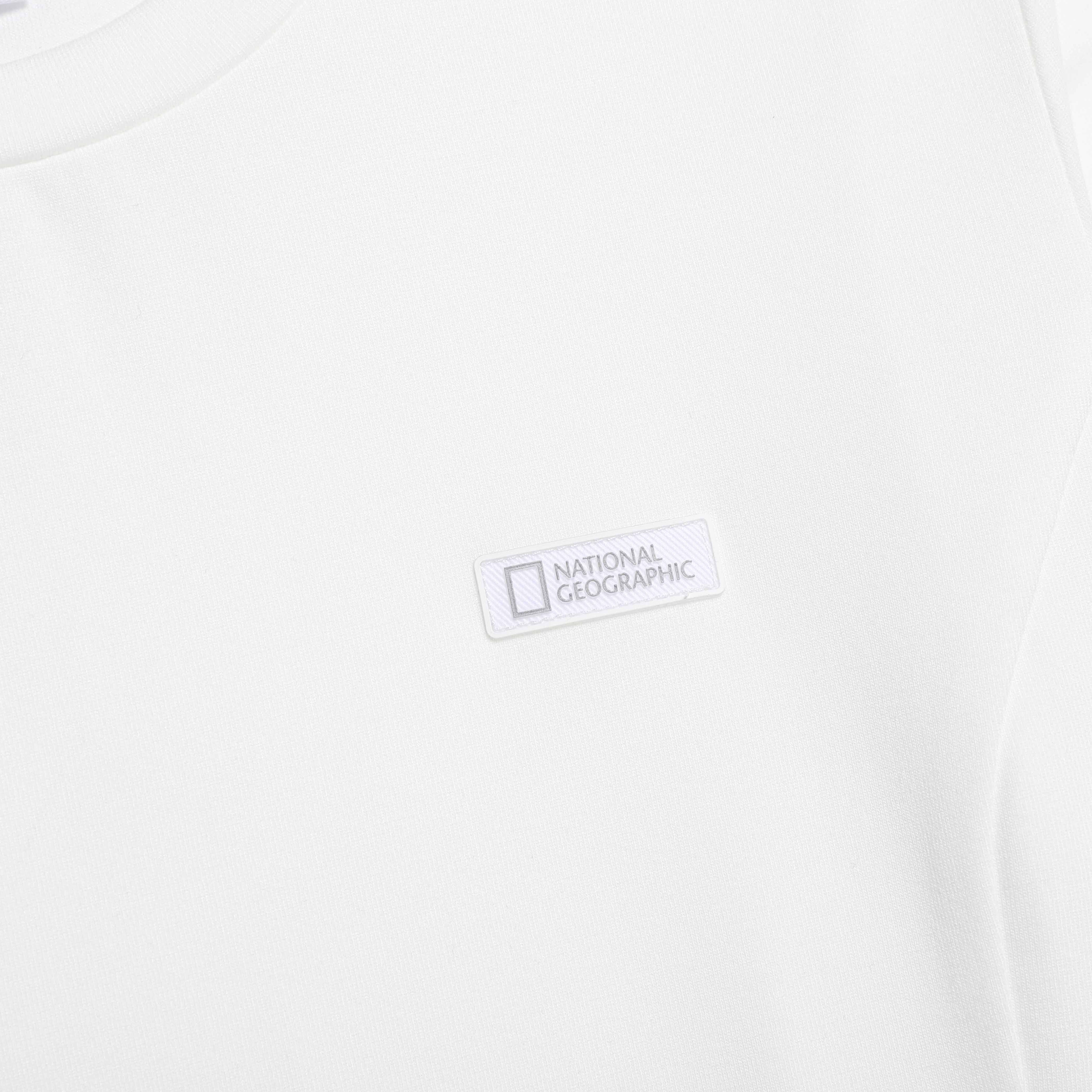 WOMEN HALF NECK LONG SLEEVE T-SHIRT O/WHITE