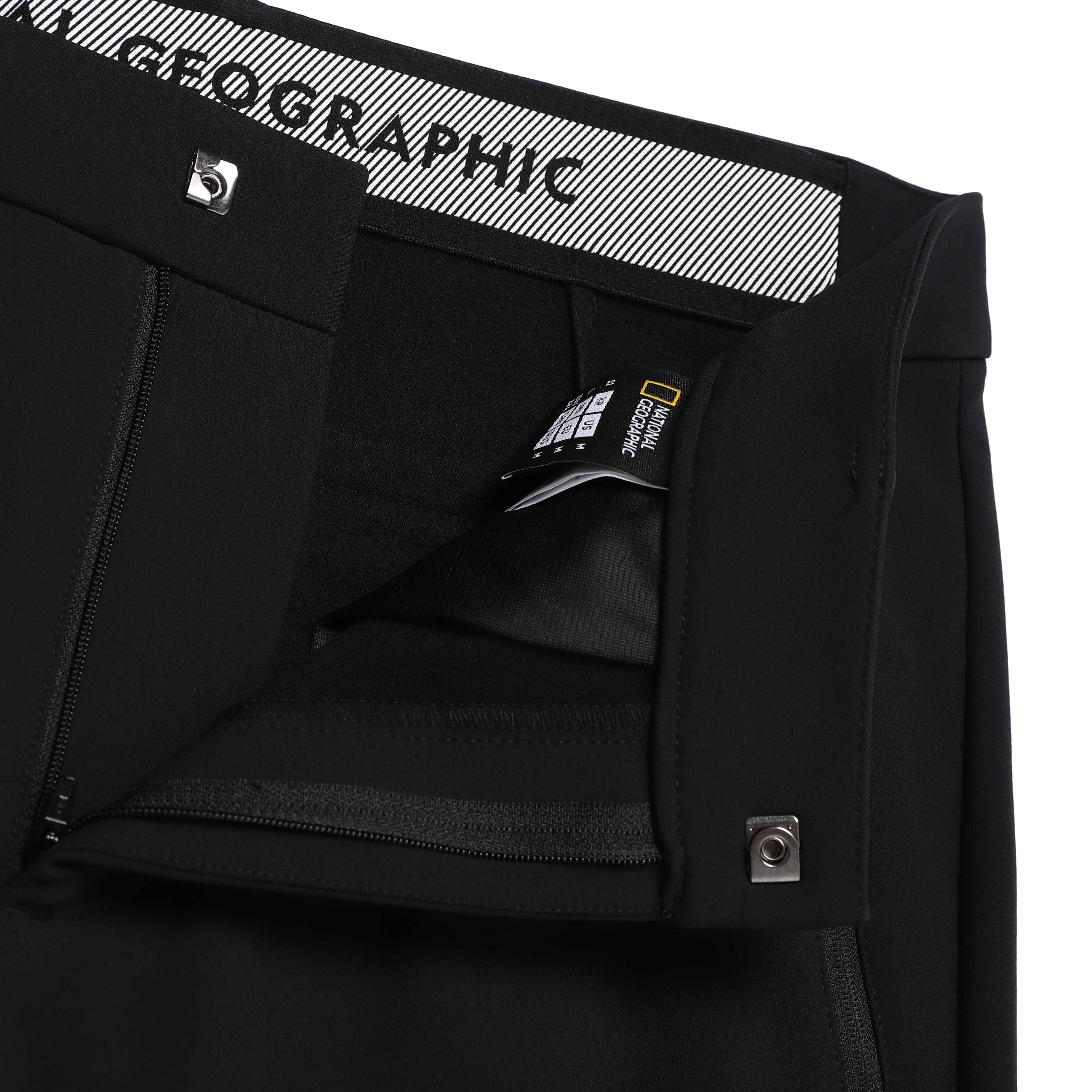 HIGH STRETCH BRUSHED PANTS BLACK