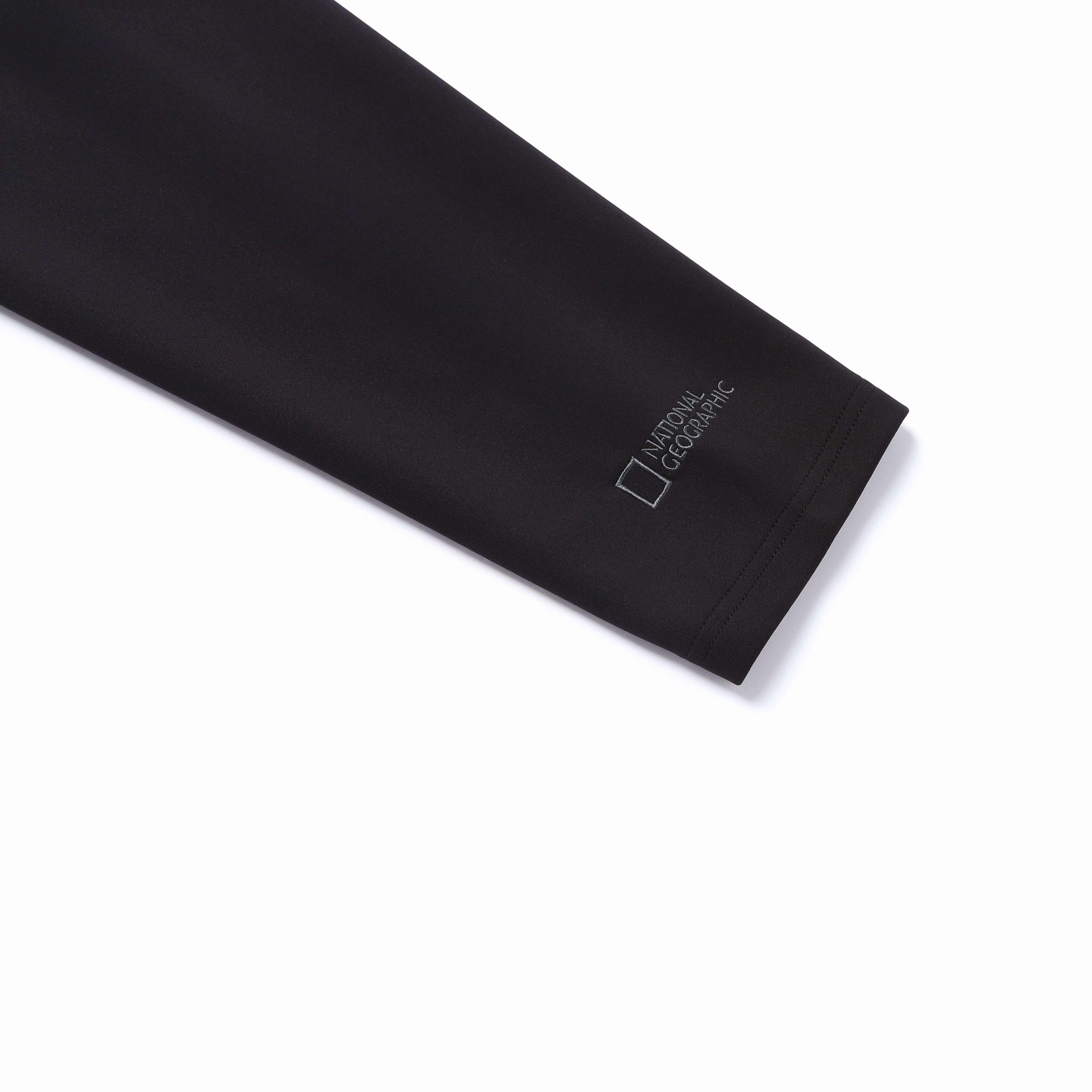 HALF-NECK LONG SLEEVE T-SHIRT BLACK