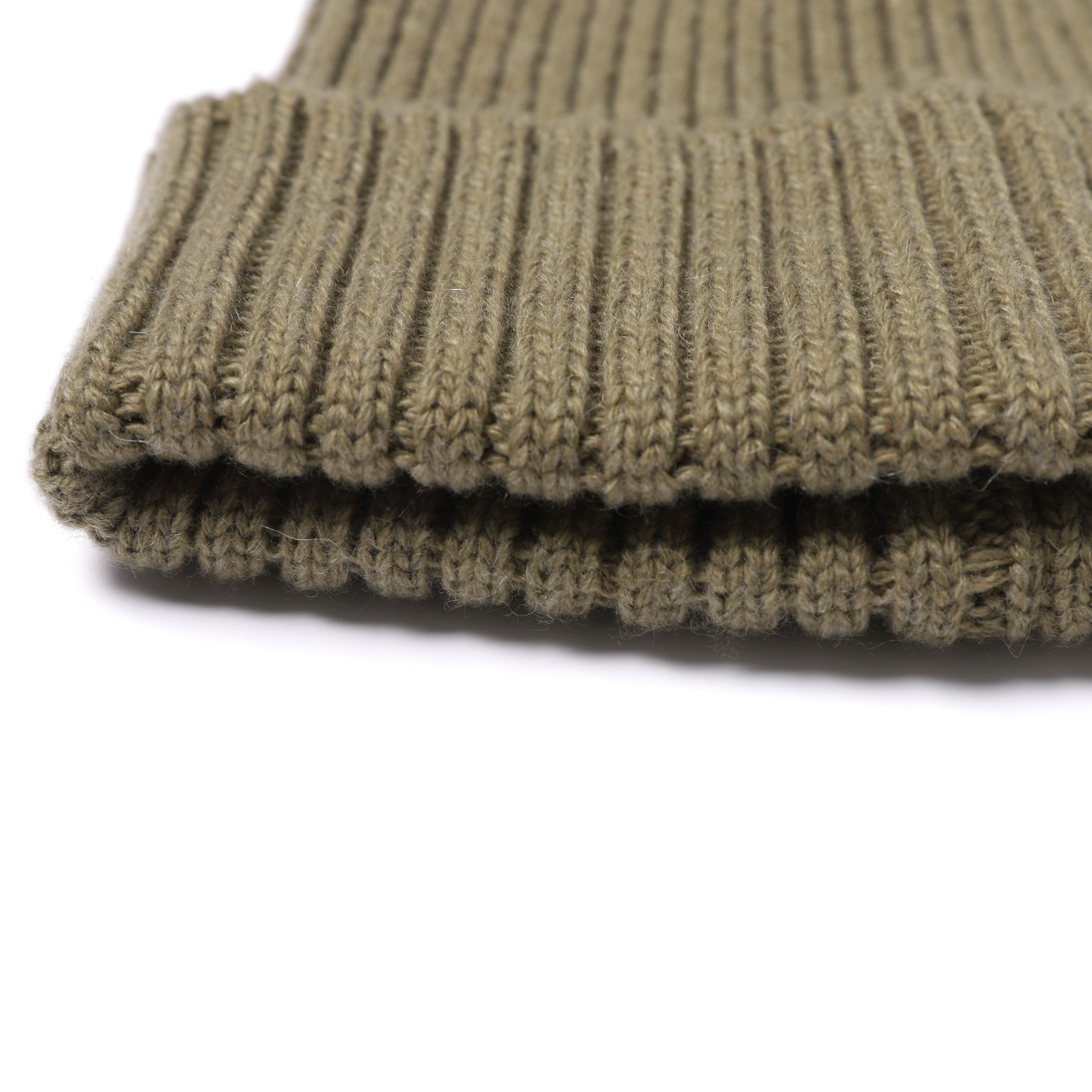 CASHMERE WOOL MIDDLE BEANIE KHAKI