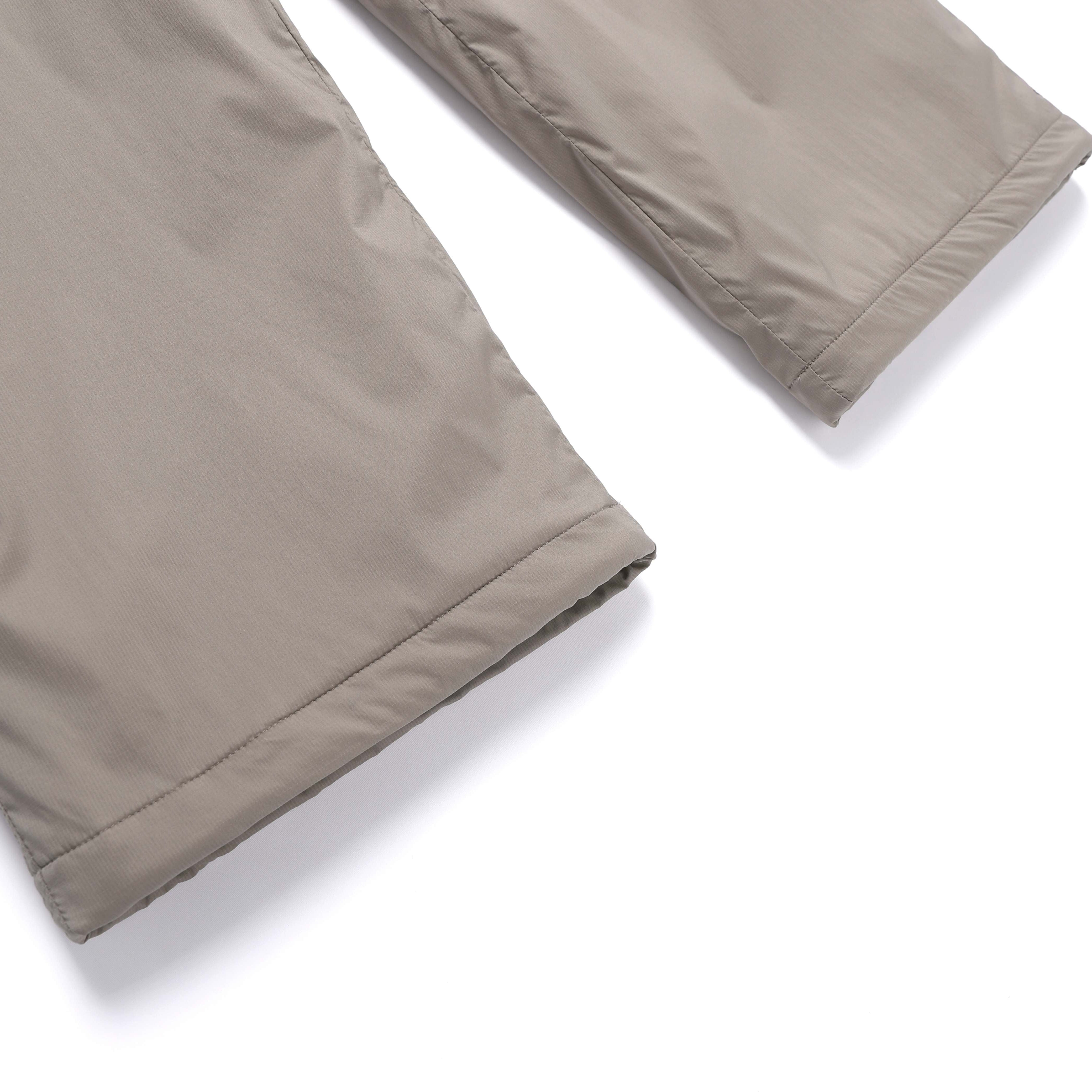 NRN SEMI-LOOSE PADDING PANTS OAK BEIGE