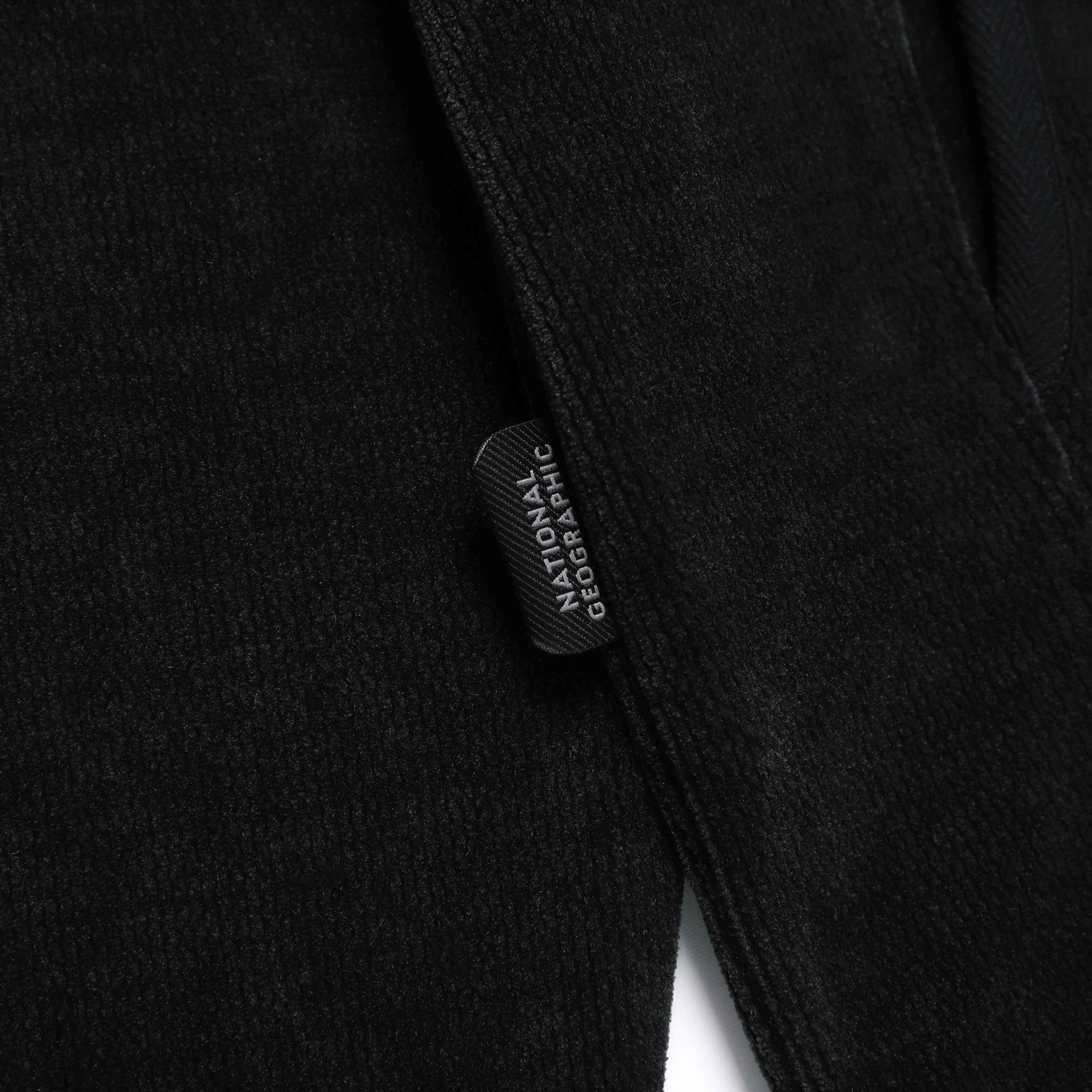 HALF ZIP UP SWEATSHIRT BLACK